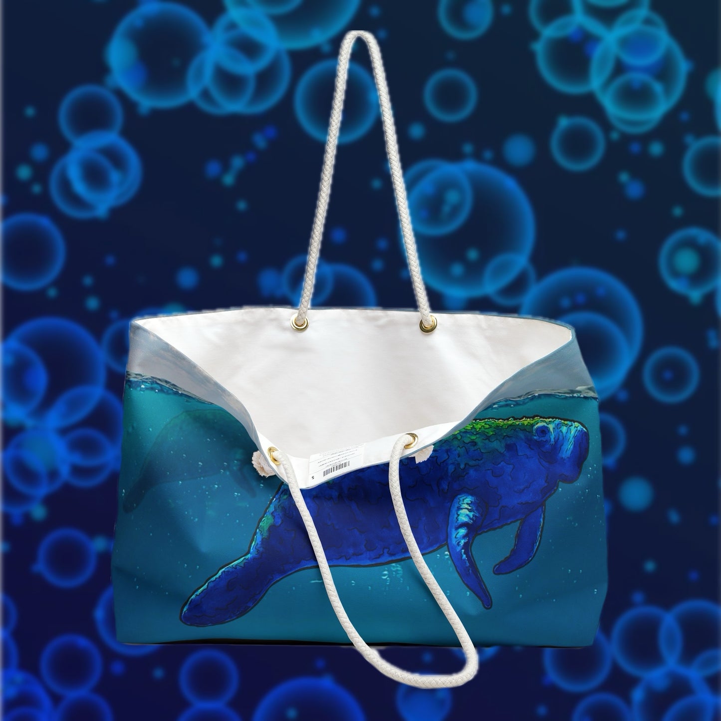 Colorful Manatee Weekender Bag - Perfect for Beach & Travel