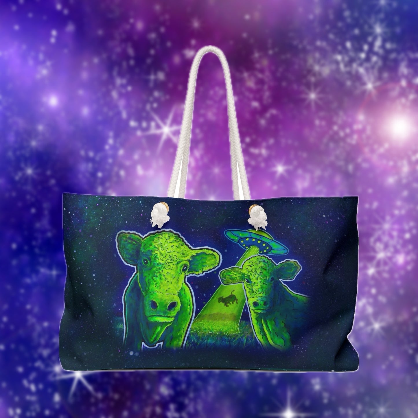 Cows From Outer Space Bag by C.V. Designs