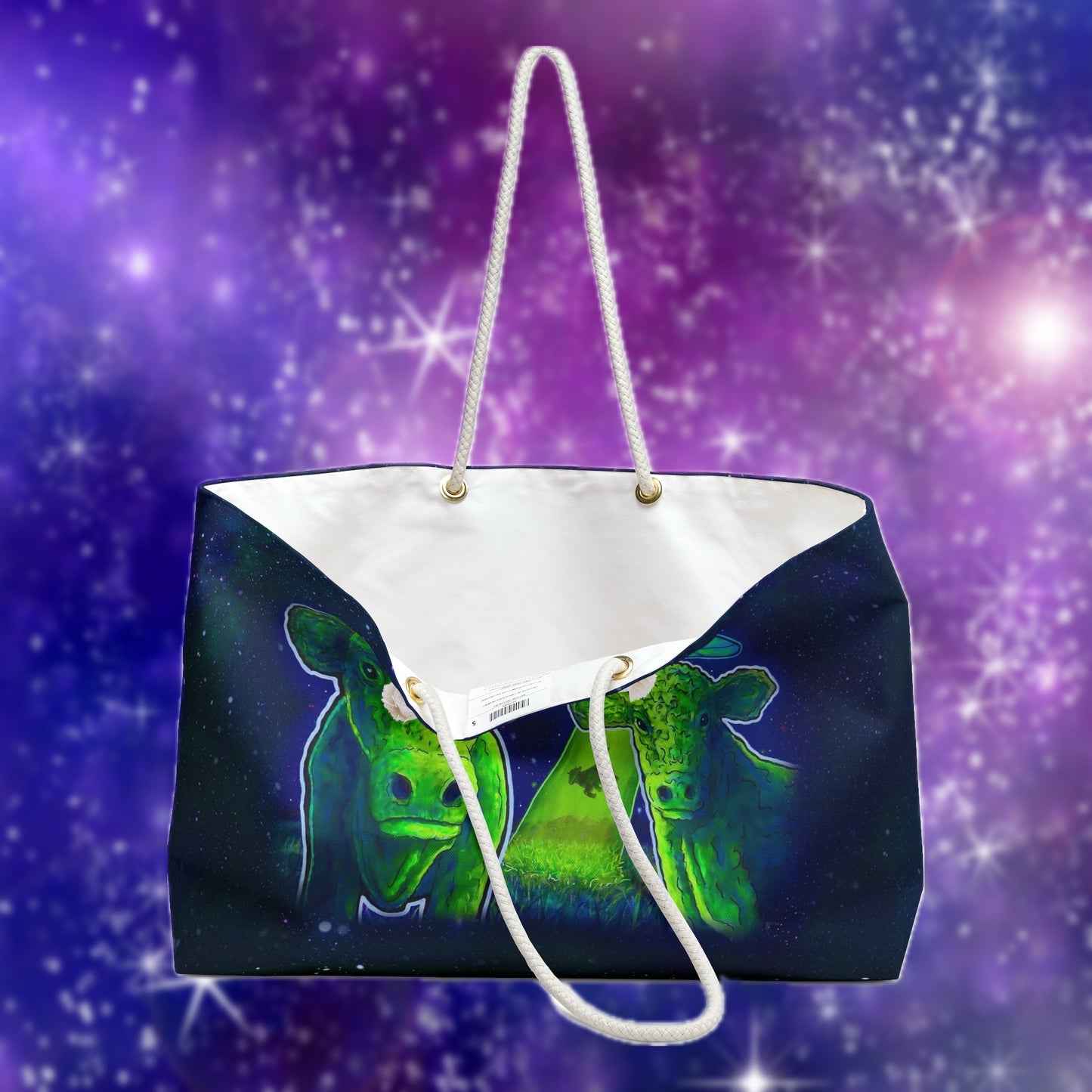 Cows From Outer Space Bag by C.V. Designs