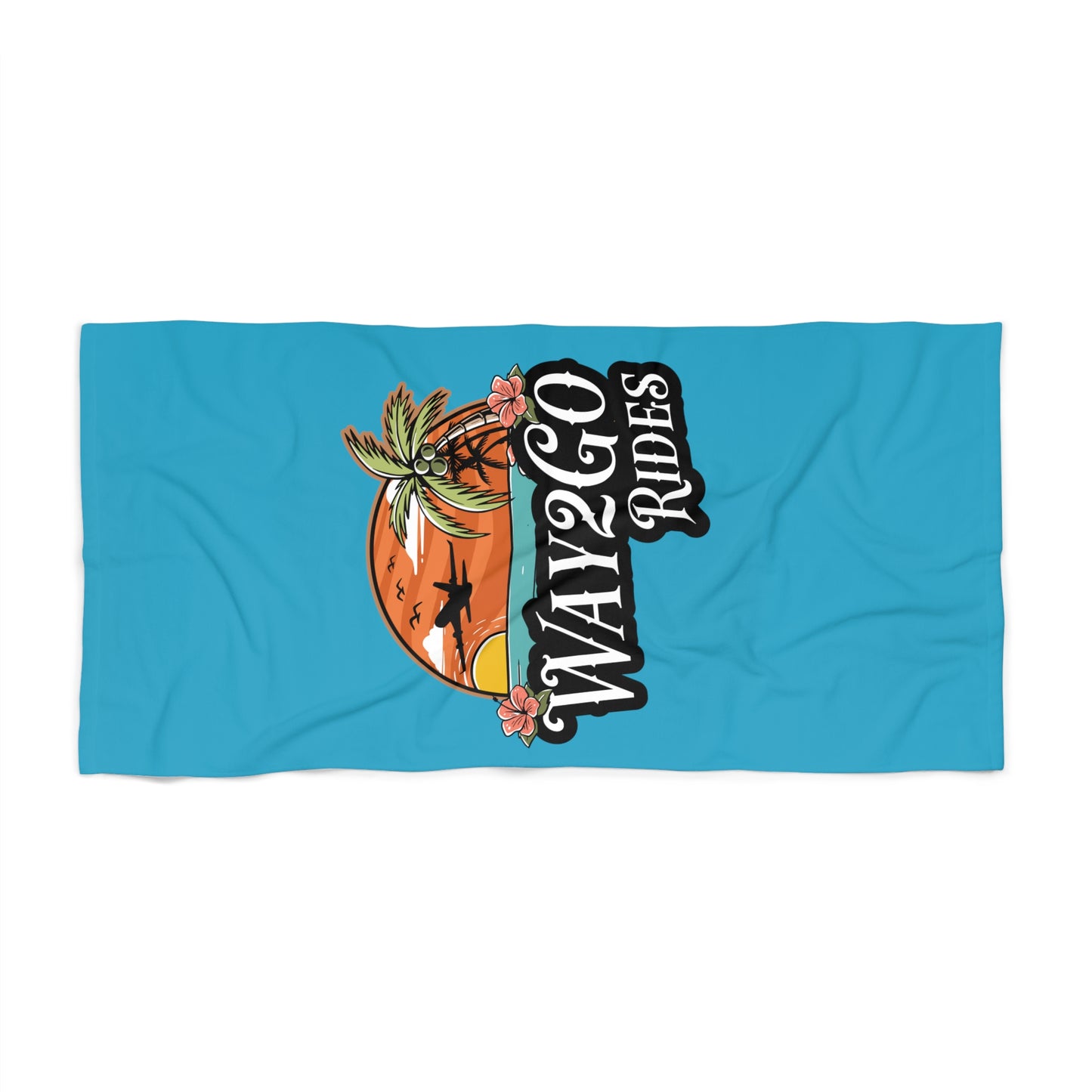 Way2Go Beach Towel - BLUE (two sizes)