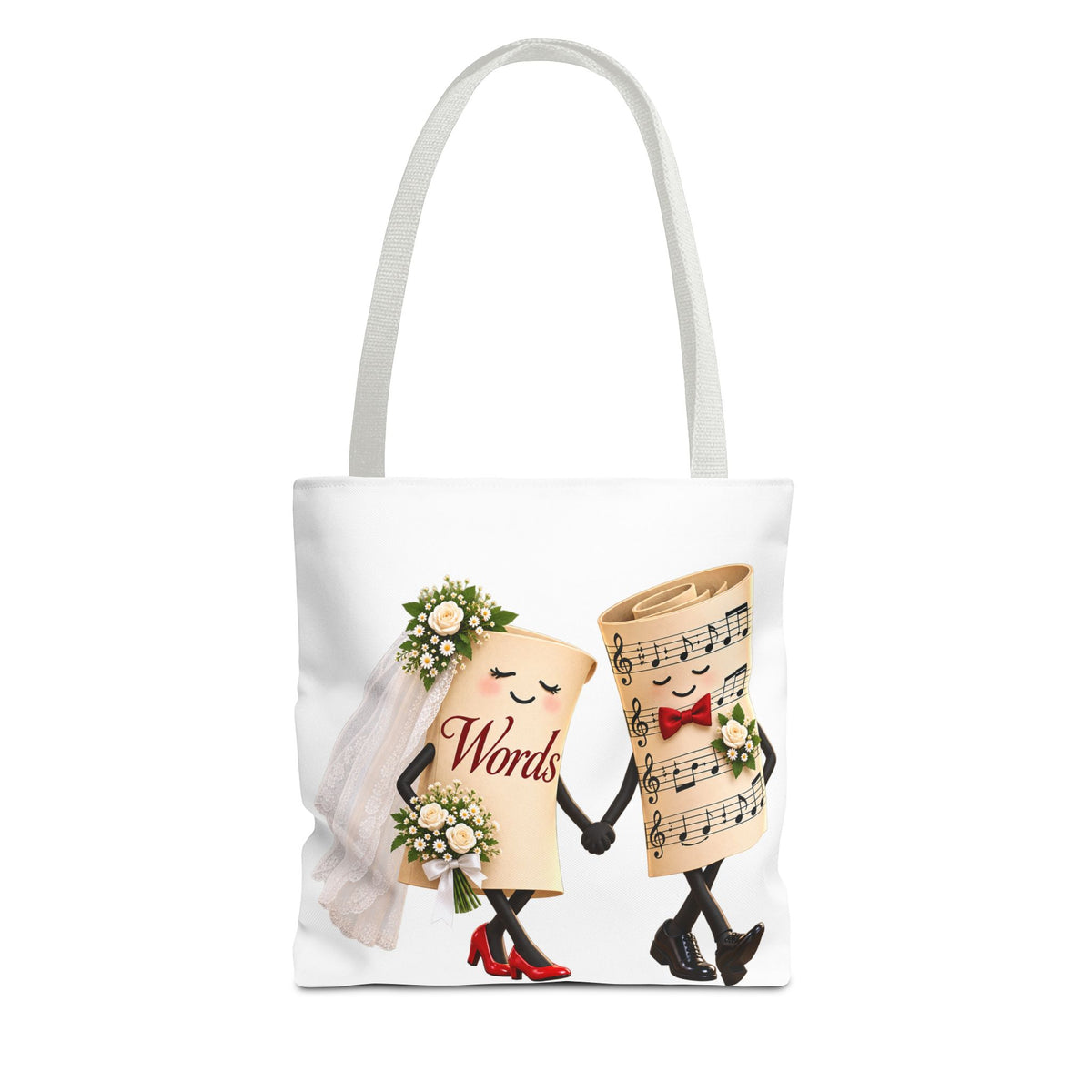 The Marriage of Words and Music - Tote Bag