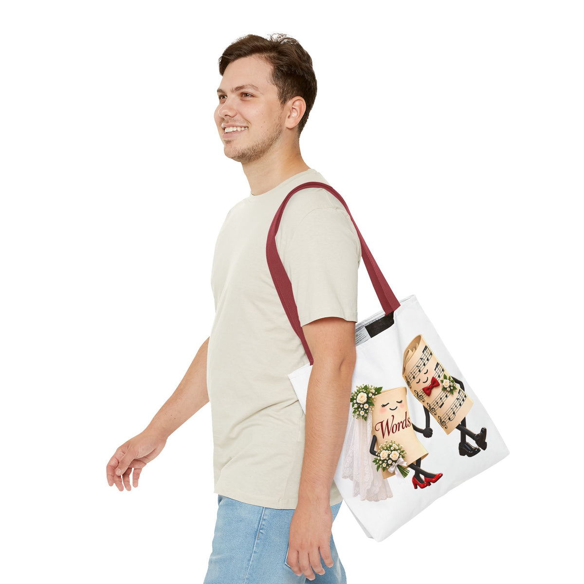 The Marriage of Words and Music - Tote Bag