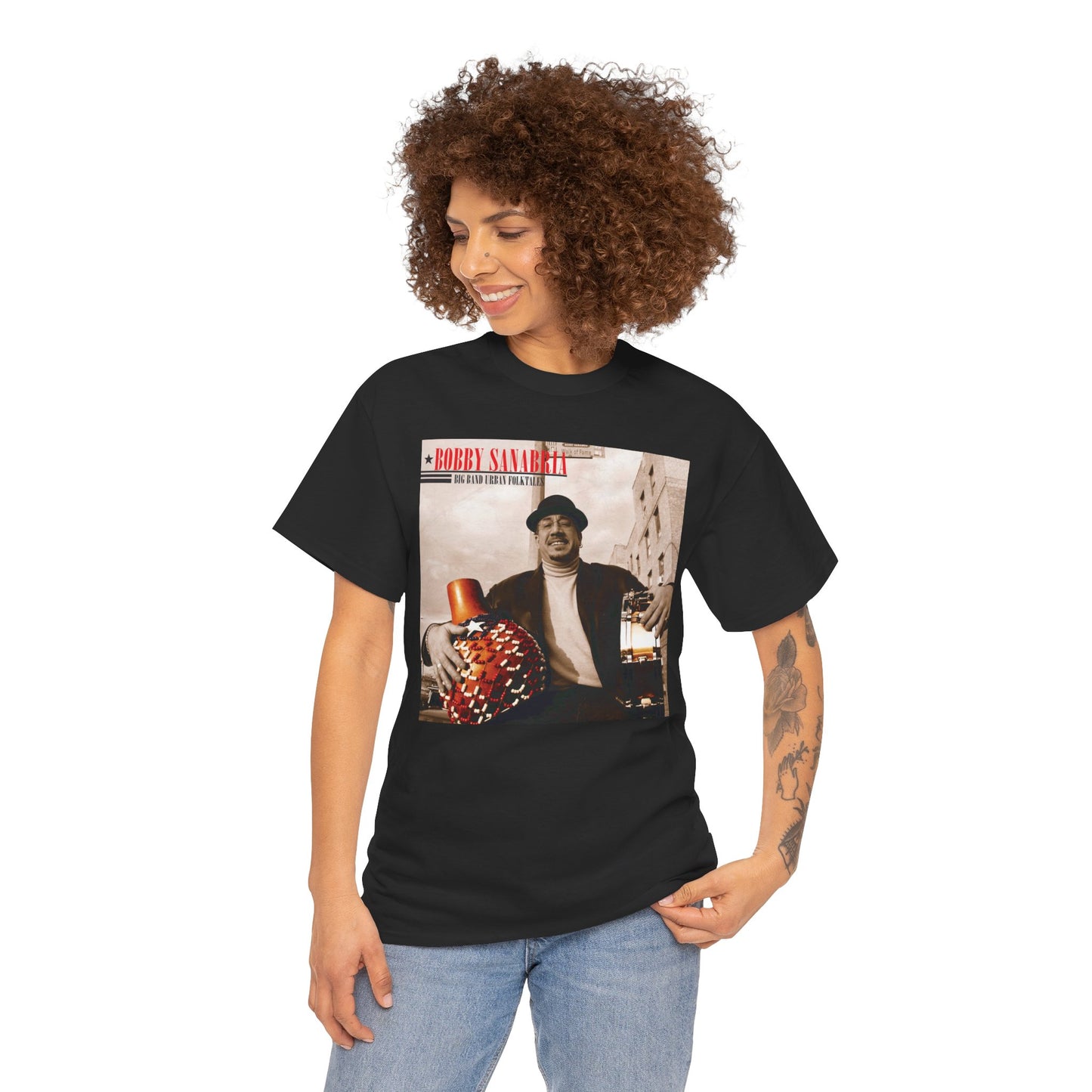 Big Band Urban Folktales Tee — Bobby Sanabria Multiverse Big Band Album Shirt