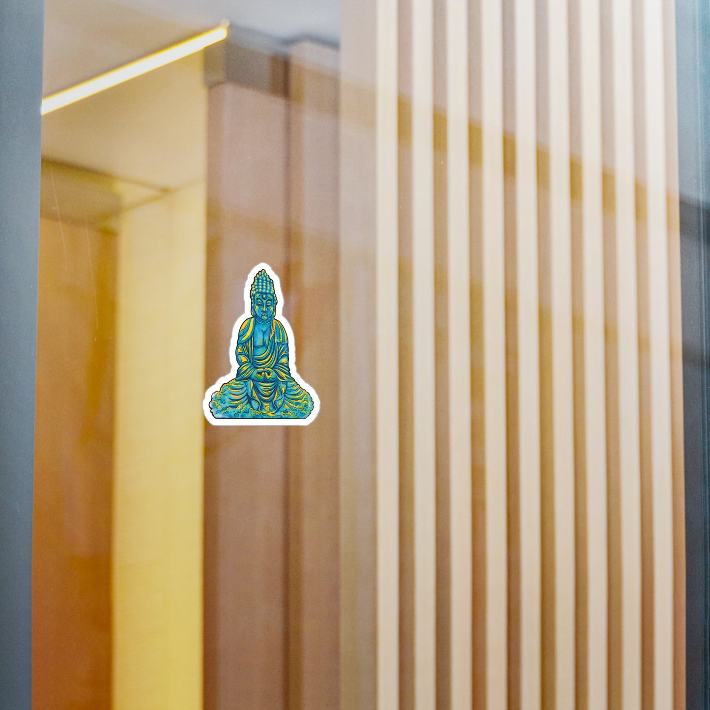 Meditation - Vibrant Kiss-Cut Vinyl Decal, Design for Car, Laptop, or Wall