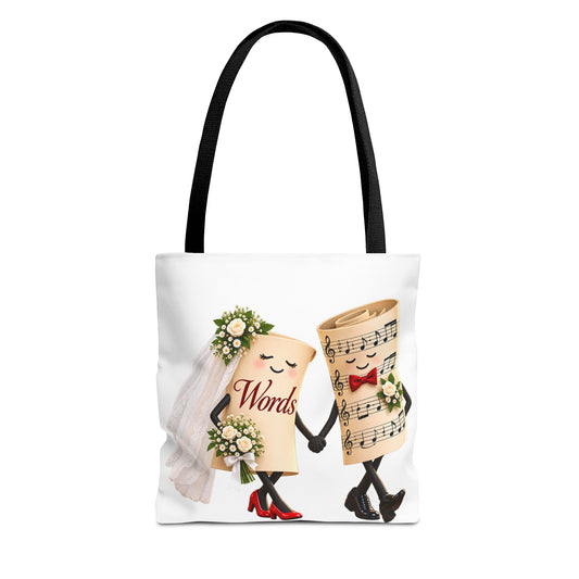 The Marriage of Words and Music - Tote Bag