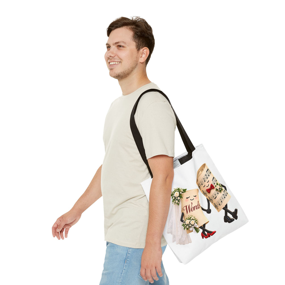 The Marriage of Words and Music - Tote Bag