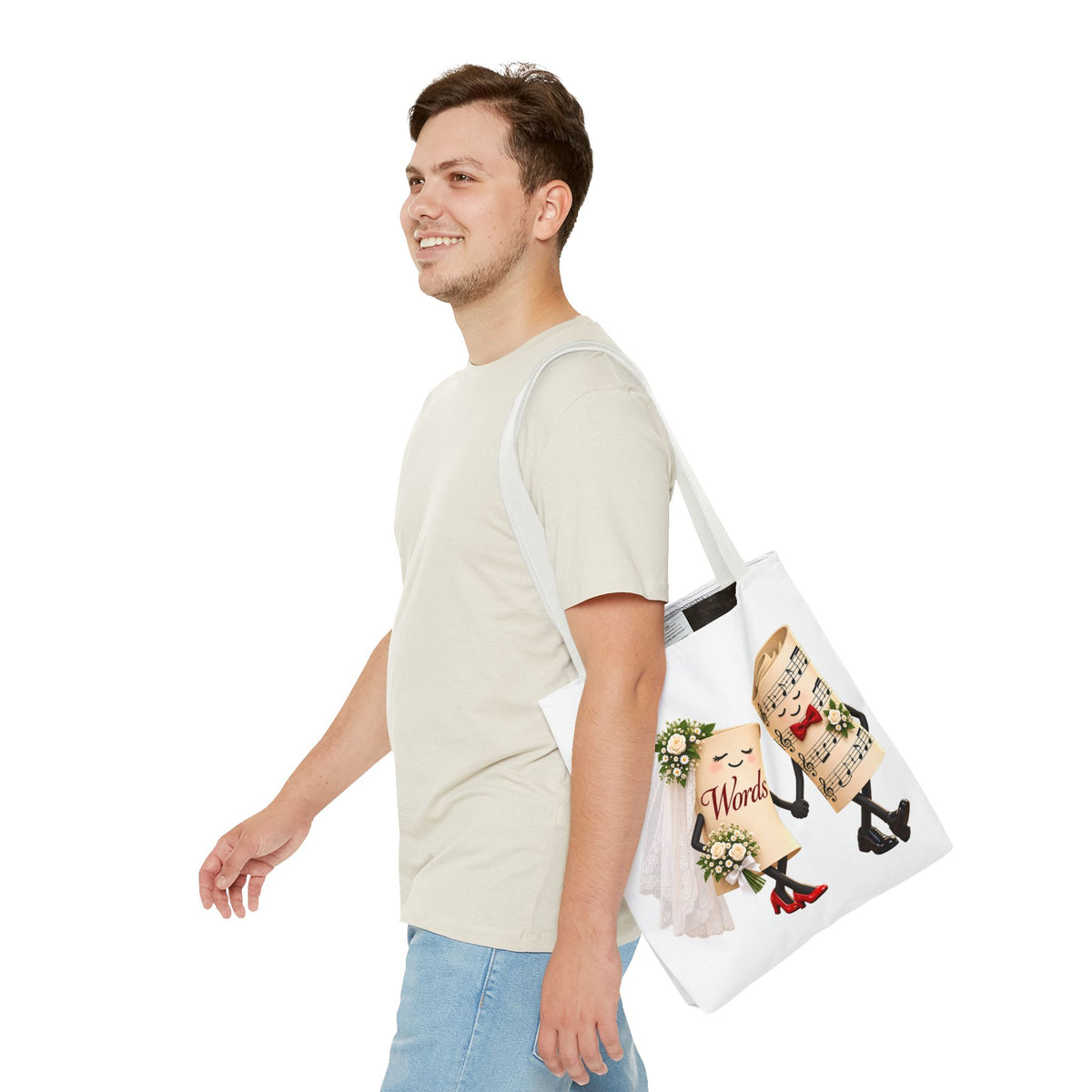 The Marriage of Words and Music - Tote Bag
