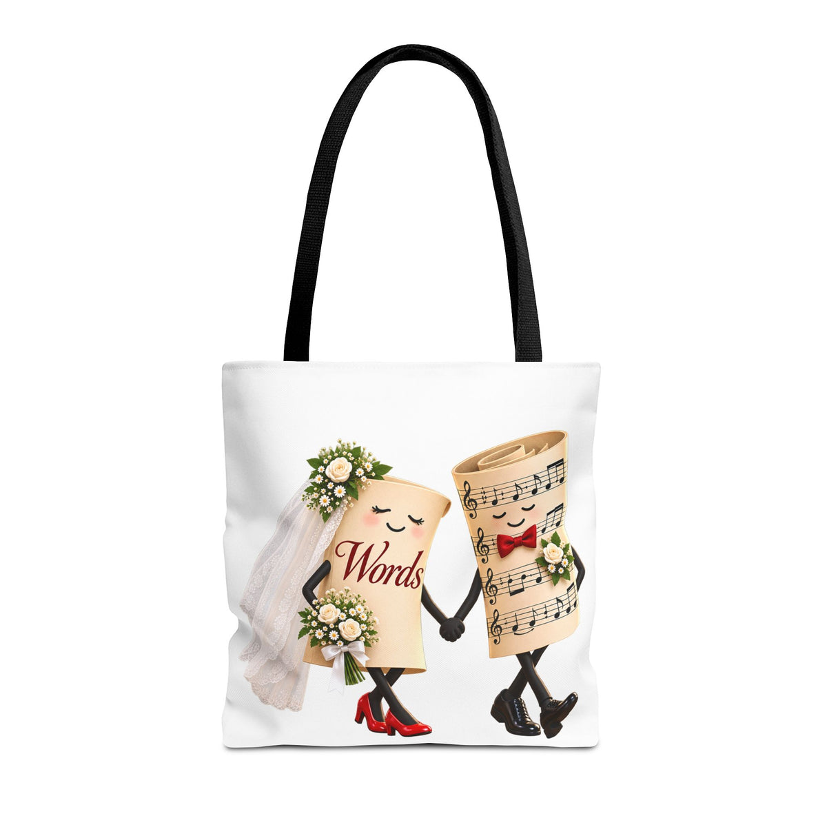 The Marriage of Words and Music - Tote Bag