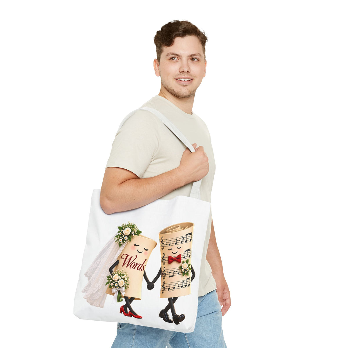 The Marriage of Words and Music - Tote Bag