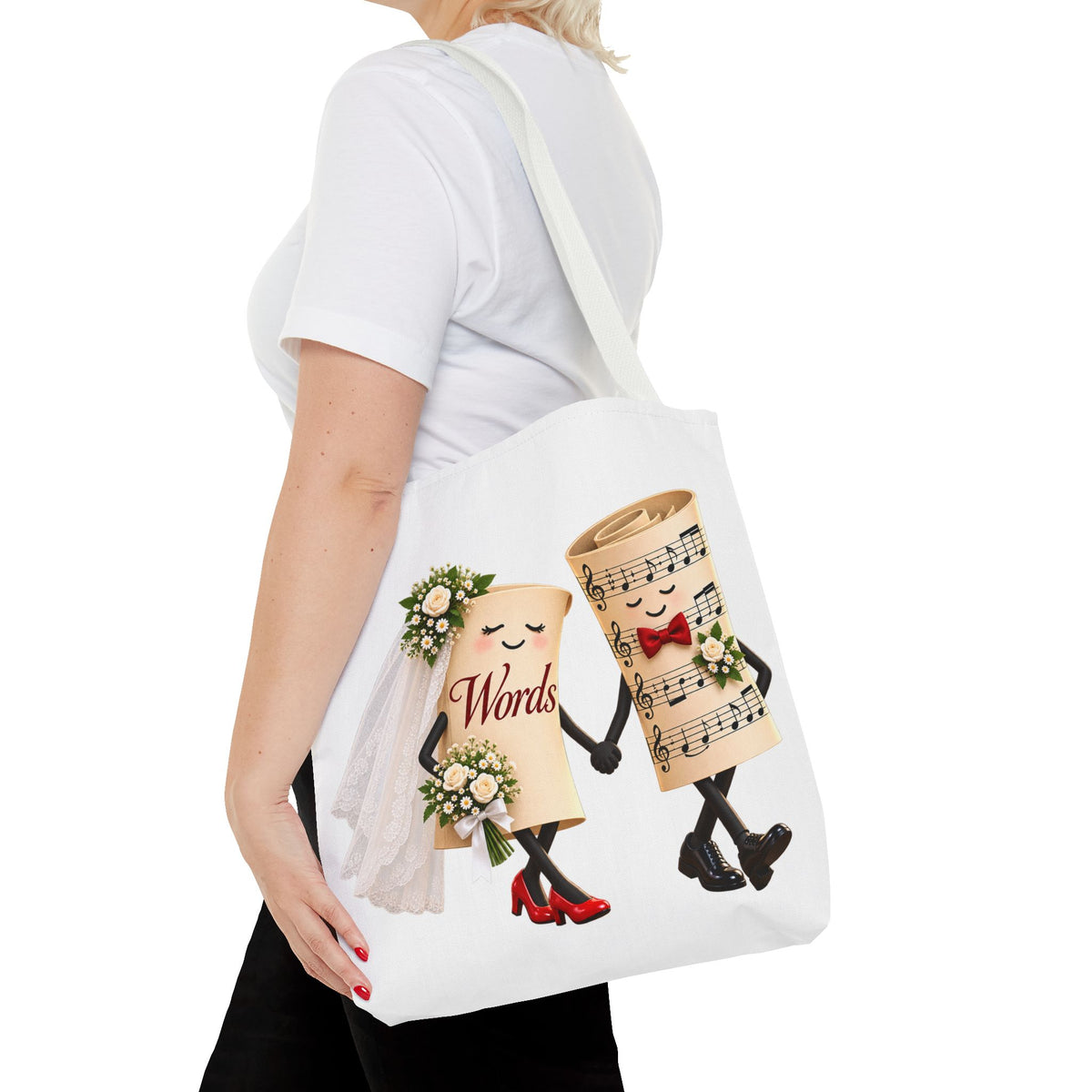 The Marriage of Words and Music - Tote Bag