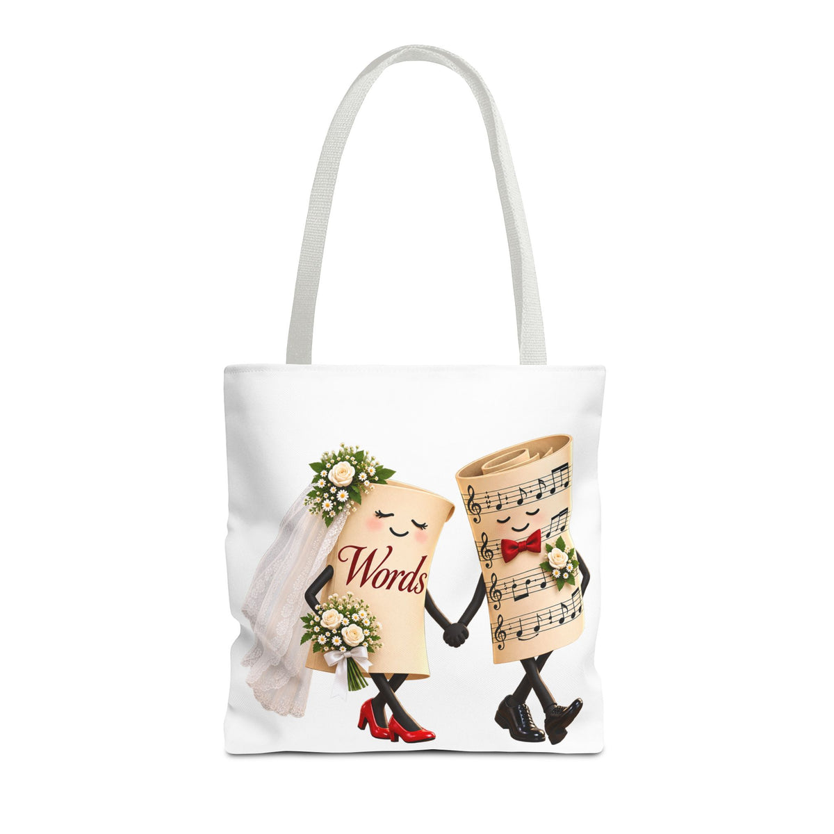 The Marriage of Words and Music - Tote Bag