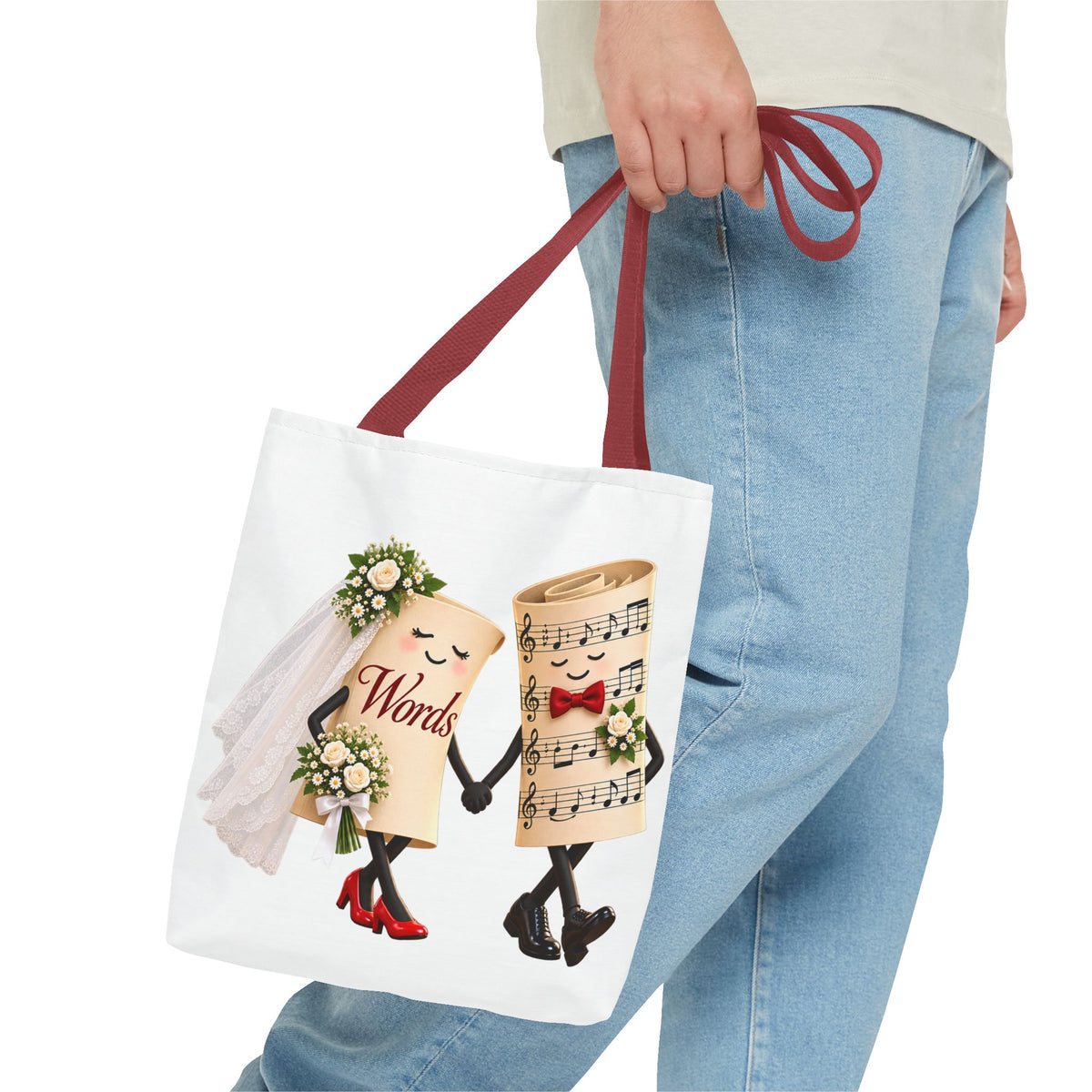 The Marriage of Words and Music - Tote Bag