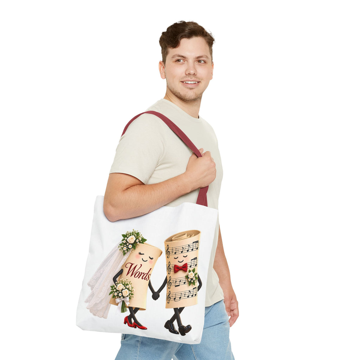 The Marriage of Words and Music - Tote Bag