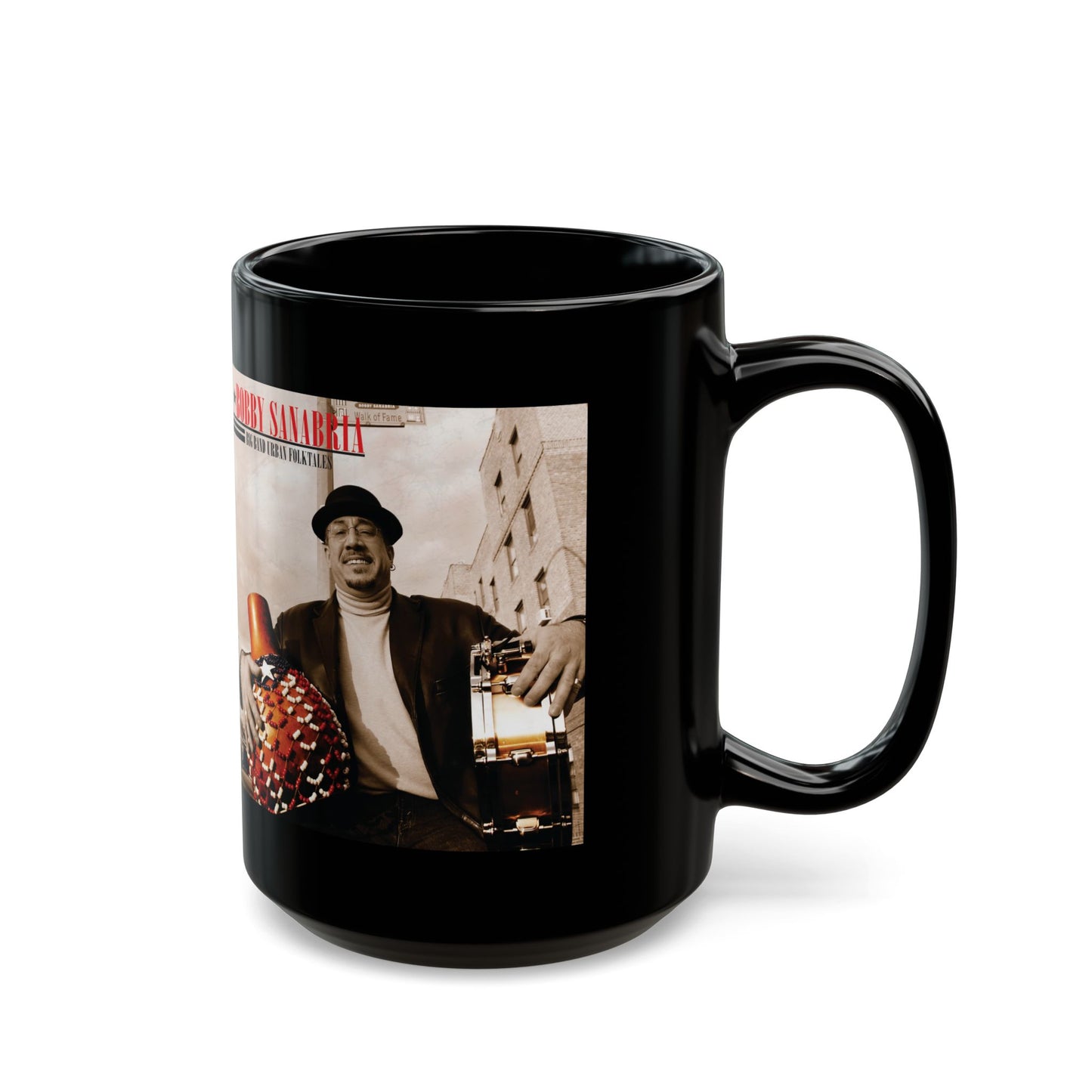 Big Band Urban Folktales — Bobby Sanabria Multiverse Big Band Album Mug (11oz/15oz)
