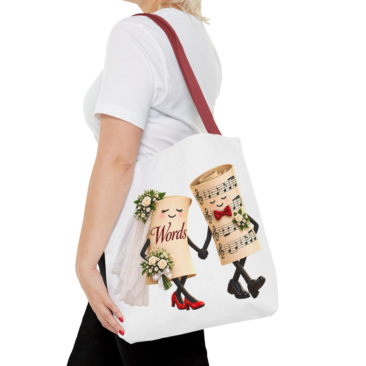 The Marriage of Words and Music - Tote Bag