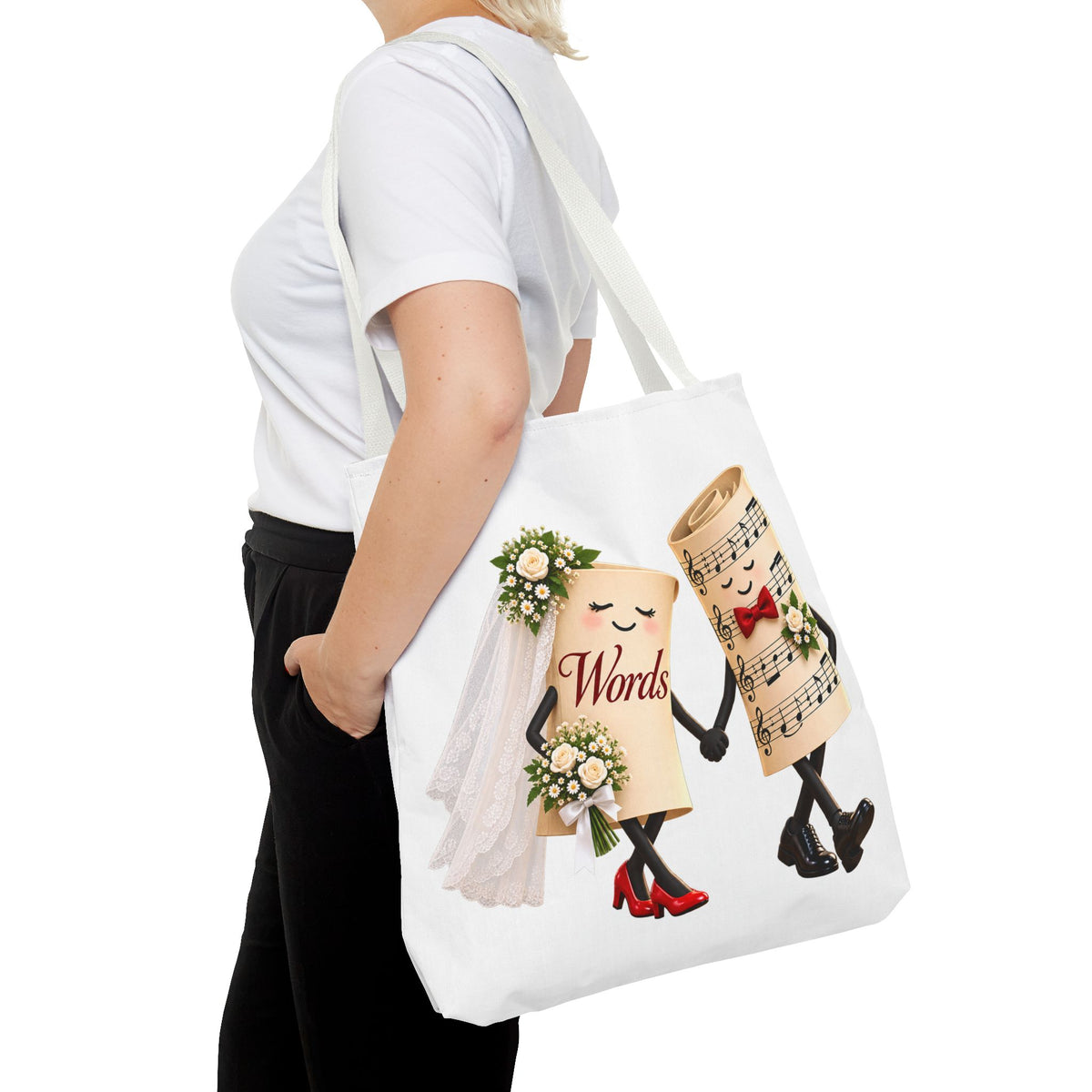 The Marriage of Words and Music - Tote Bag