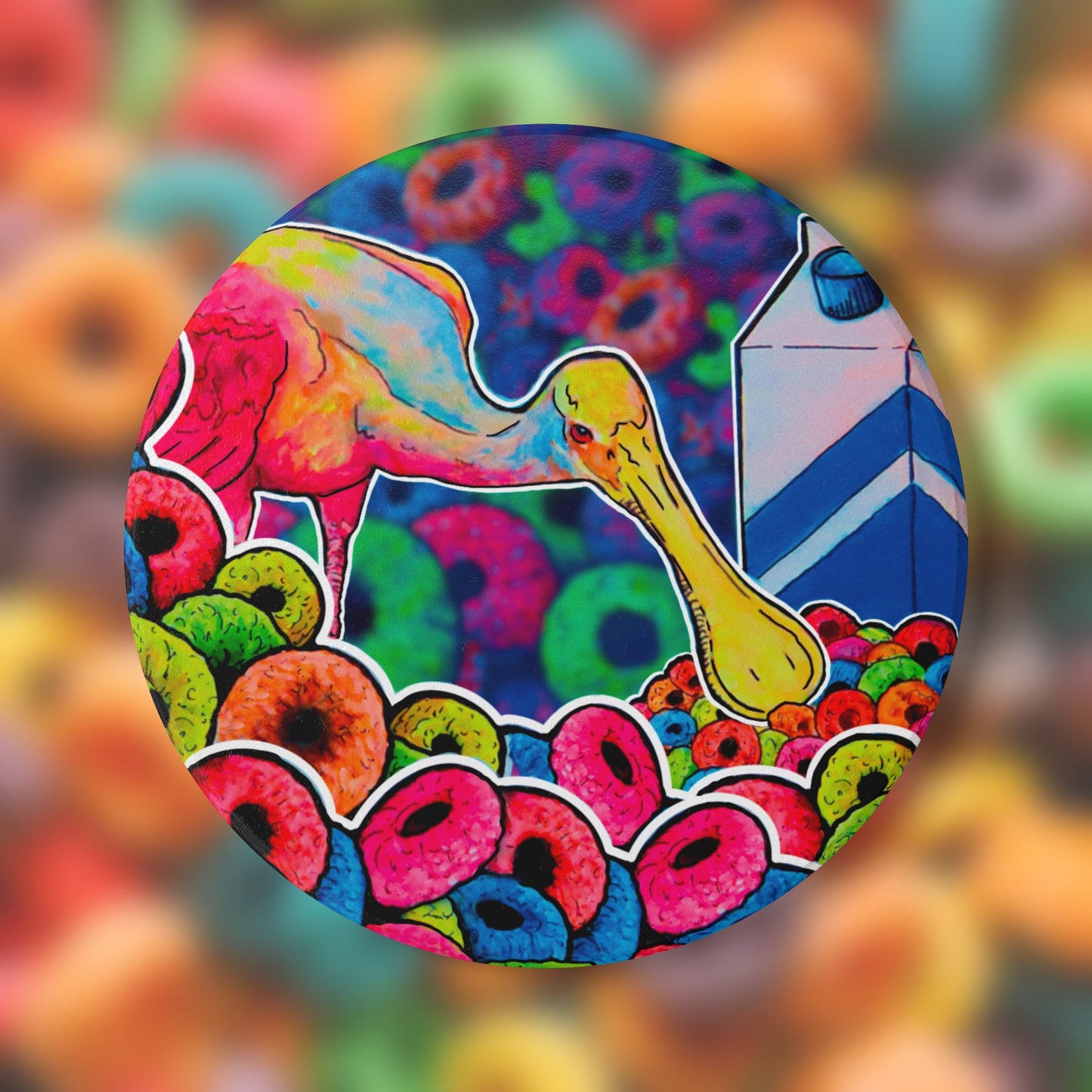 Lovin' Spoonbills - Ceramic Coaster Gift - from the Lovin' Spoonbills collection by C.V. Design