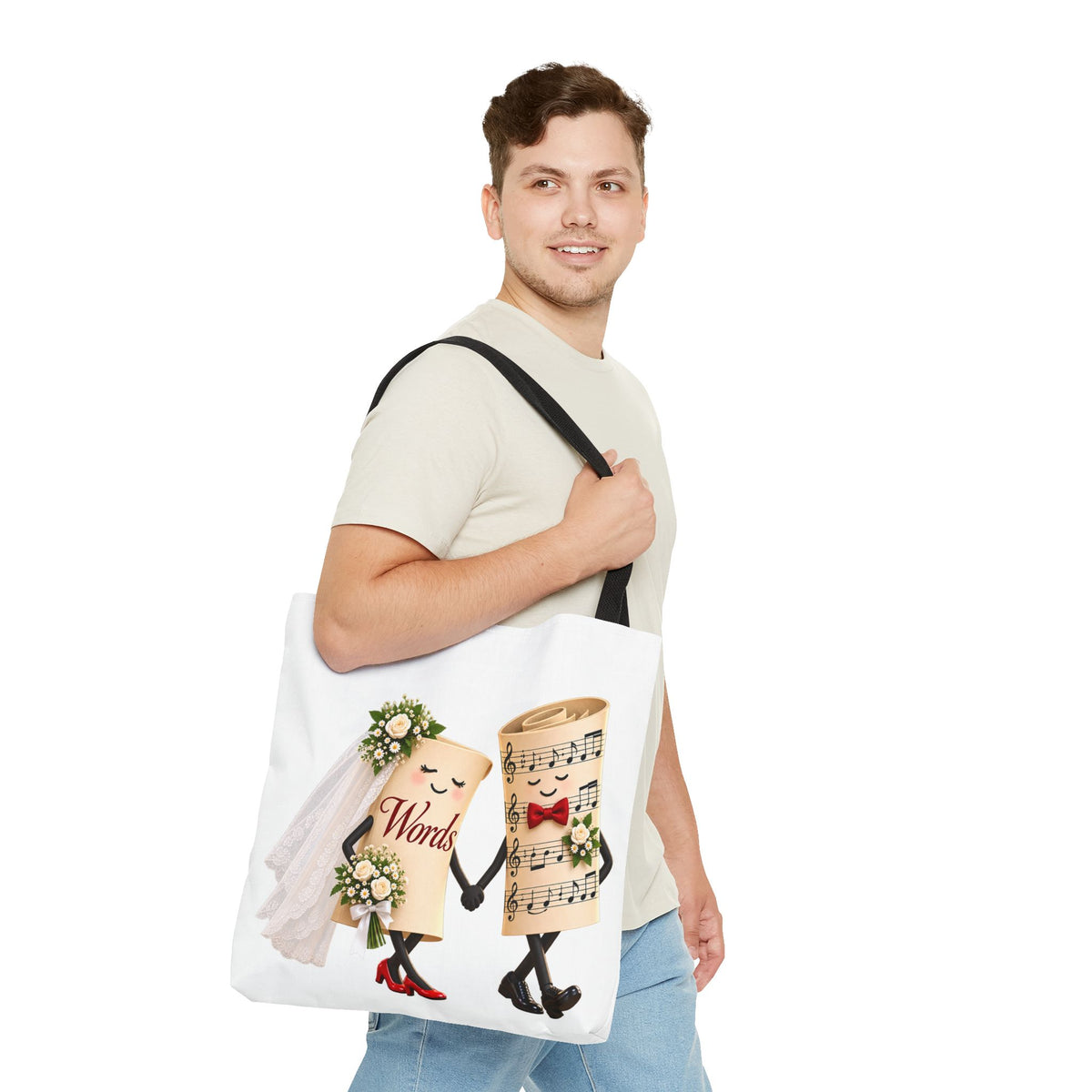 The Marriage of Words and Music - Tote Bag