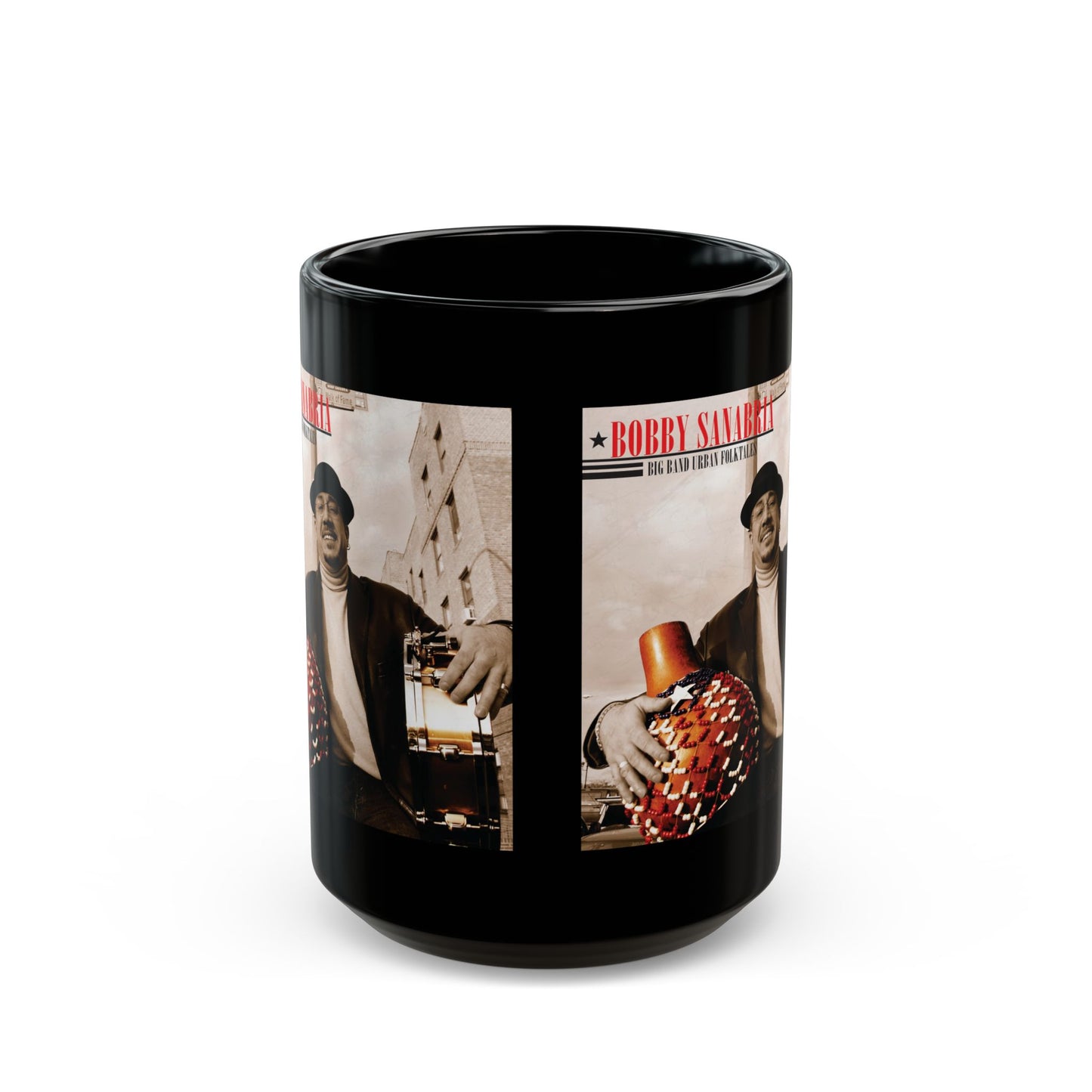 Big Band Urban Folktales — Bobby Sanabria Multiverse Big Band Album Mug (11oz/15oz)