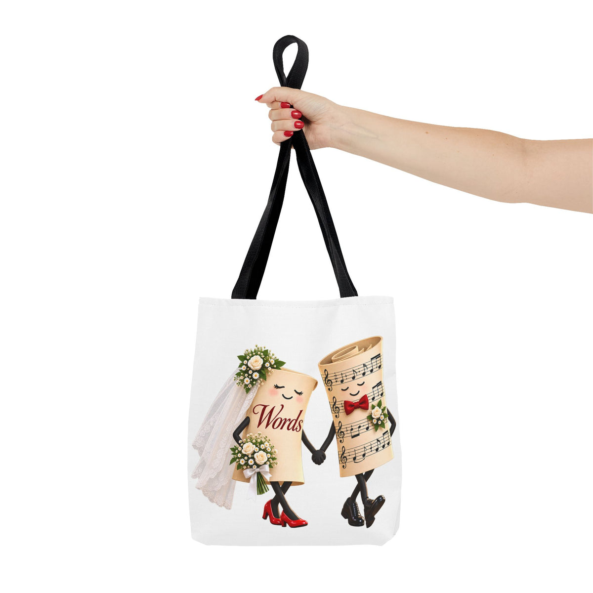 The Marriage of Words and Music - Tote Bag