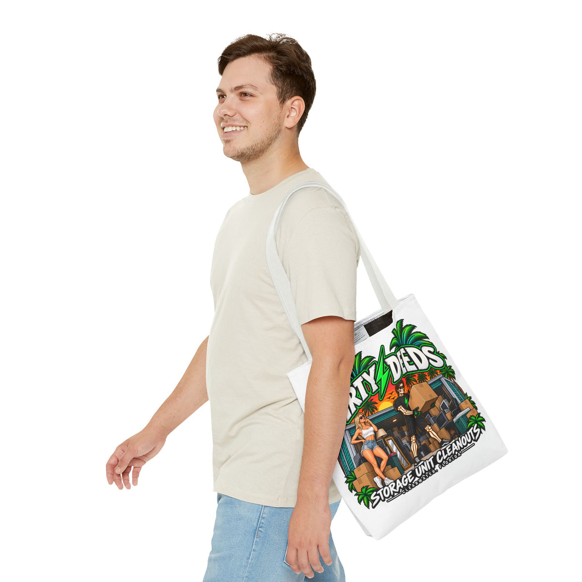 Dirty Deeds Storage Unit Cleanouts Tote Bag