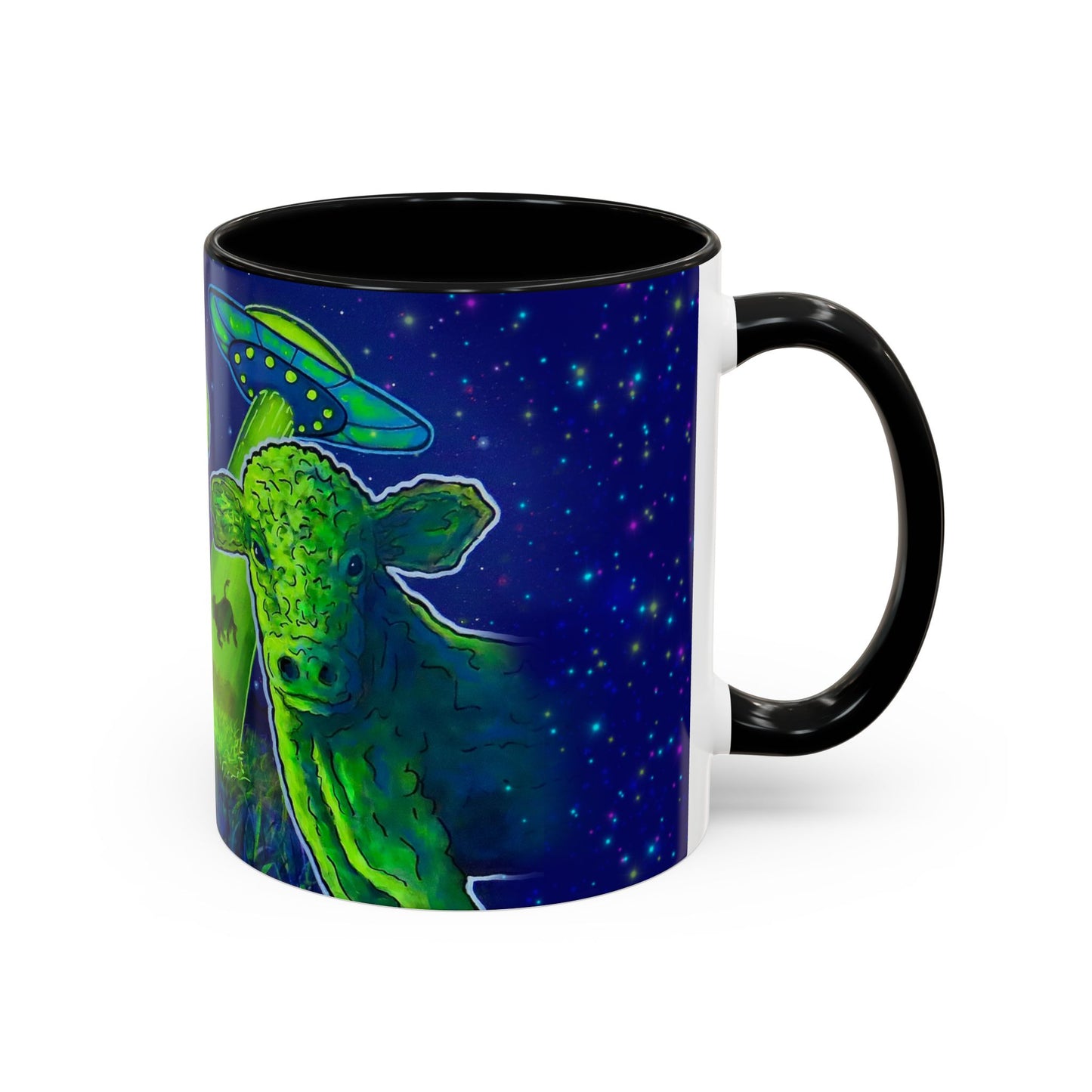 Cows From Outer Space - Coffee Mug -  C.V. Designs Abducted Series