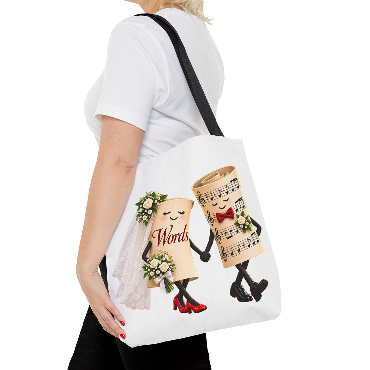 The Marriage of Words and Music - Tote Bag