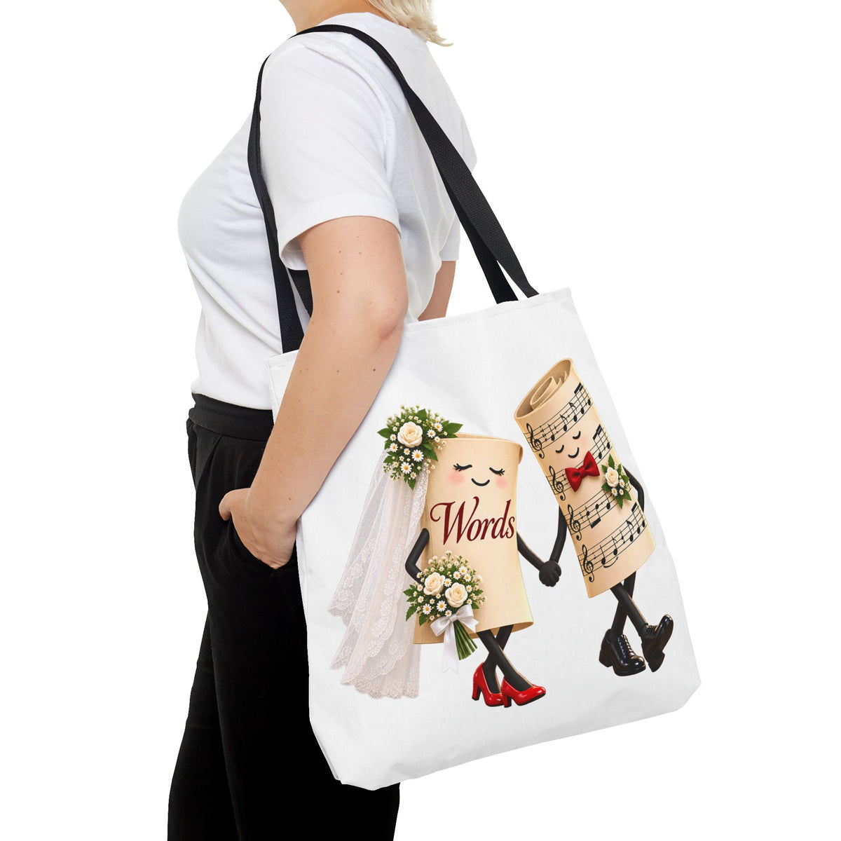 The Marriage of Words and Music - Tote Bag