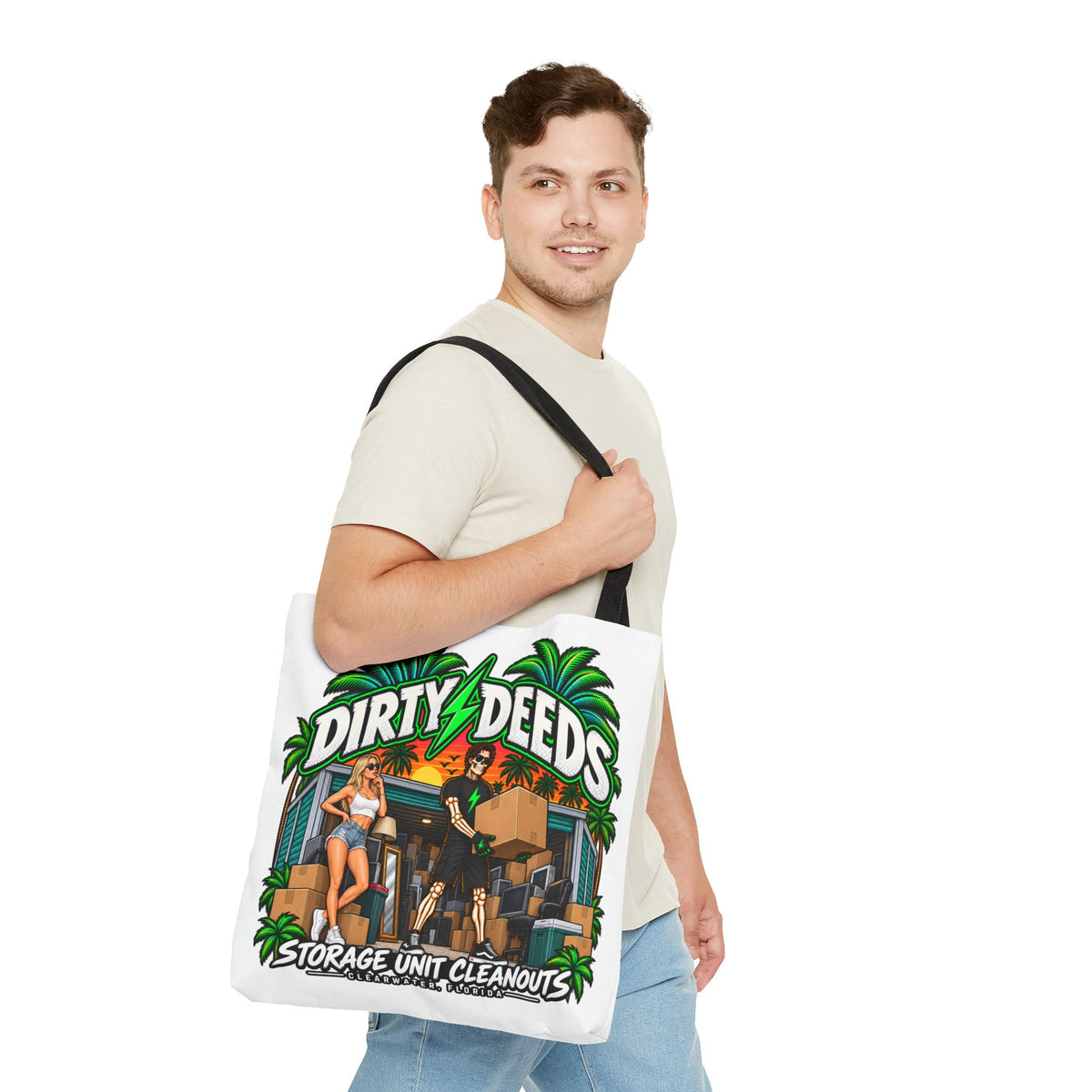 Dirty Deeds Storage Unit Cleanouts Tote Bag
