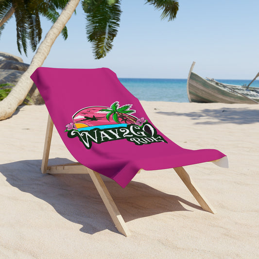 Way2Go Beach Towel - PINK