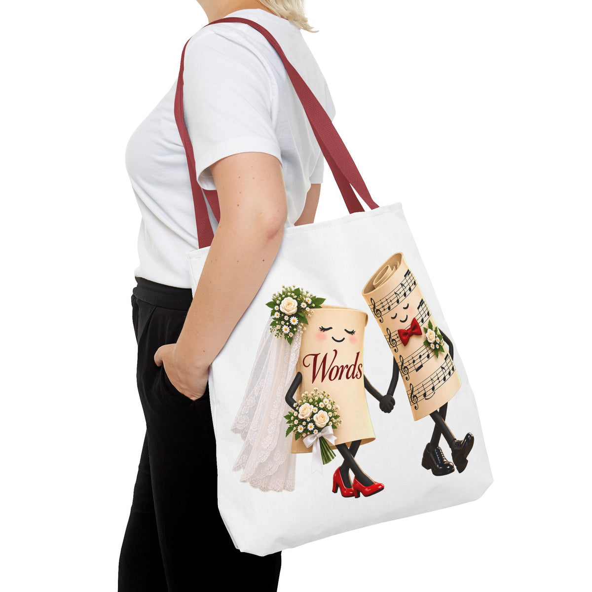 The Marriage of Words and Music - Tote Bag