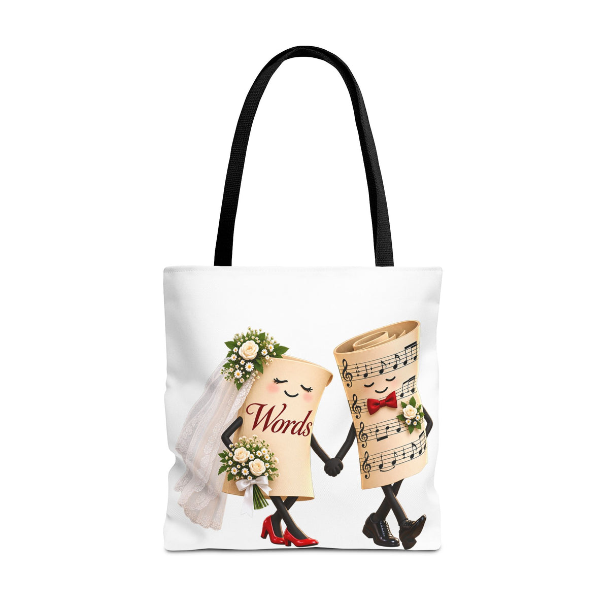 The Marriage of Words and Music - Tote Bag