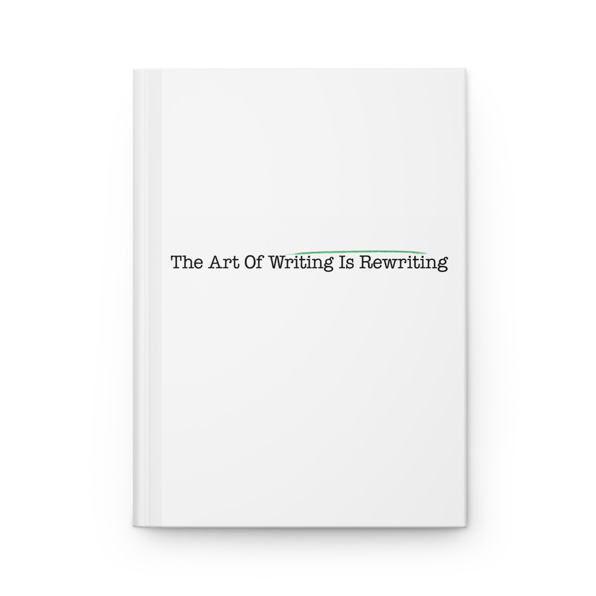 The Art Of Writing Is Rewriting - Hardcover Journal Matte (Lined)