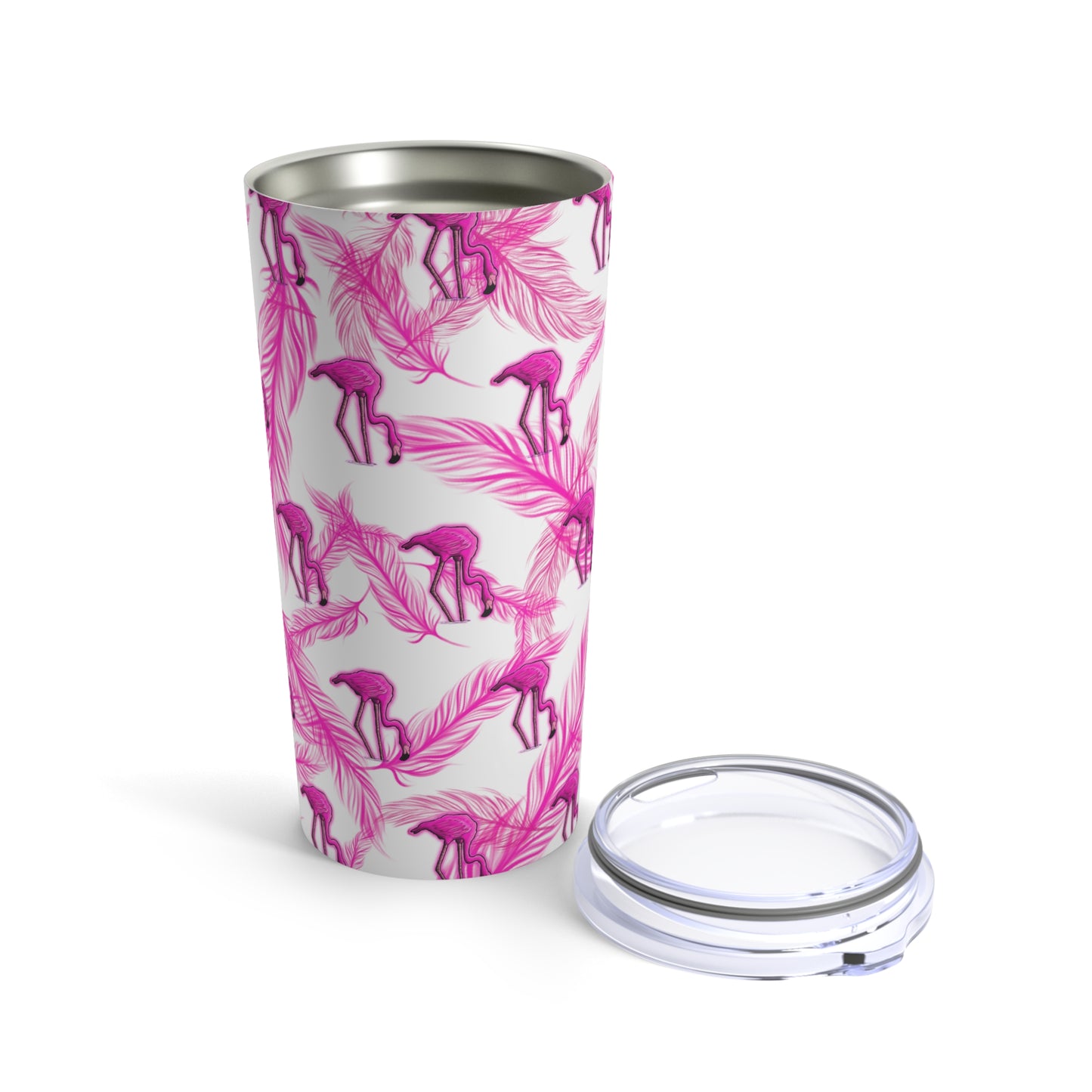 The Pink Flamingo Tumbler 20oz by C.V. Designs
