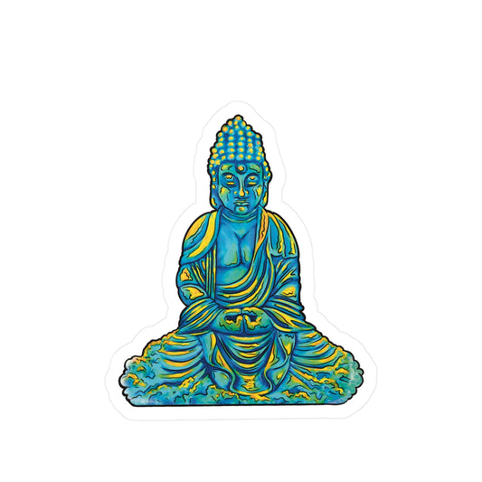 Meditation - Vibrant Kiss-Cut Vinyl Decal, Design for Car, Laptop, or Wall
