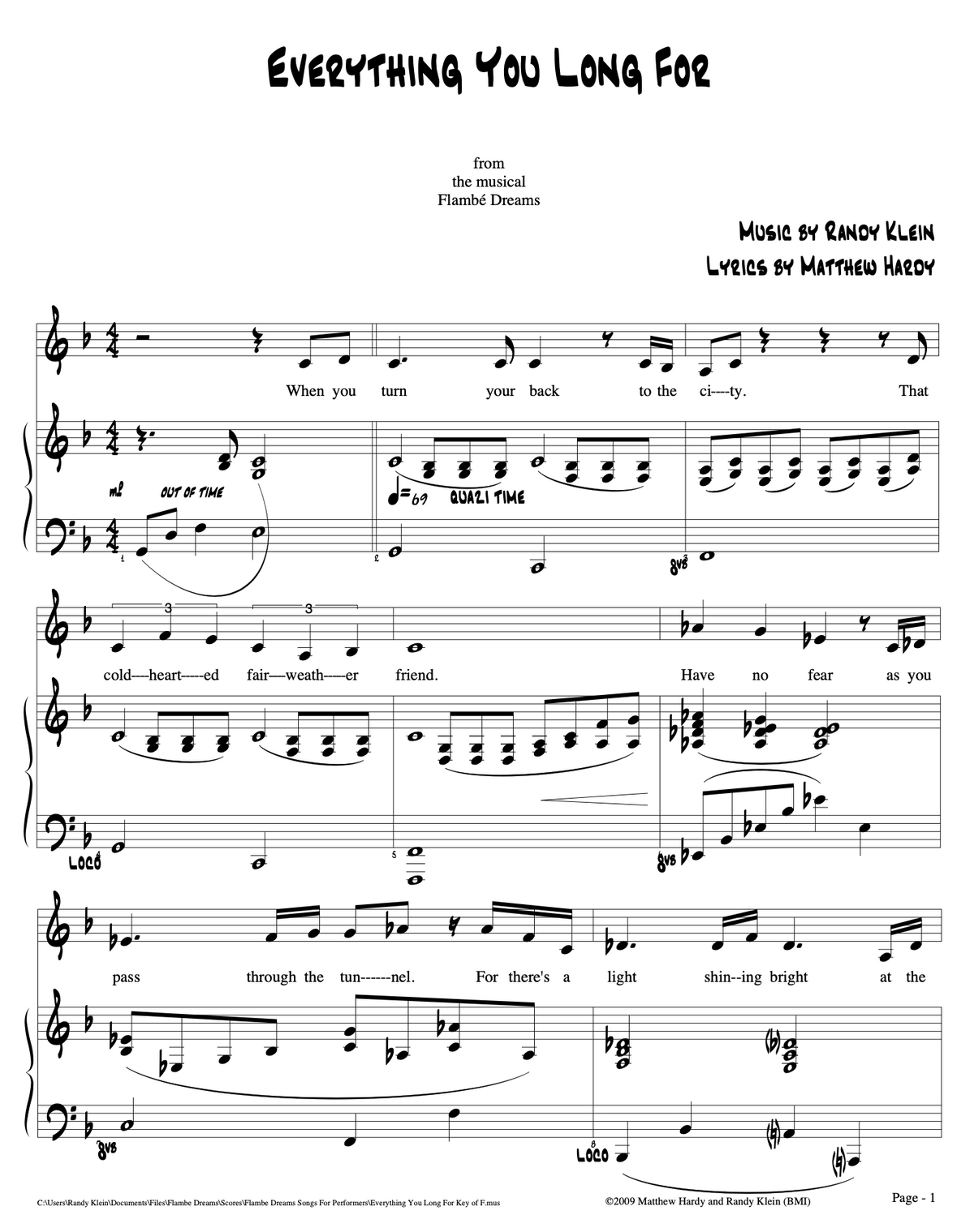 Everything You Long For (Is In New Jersey) Sheet Music
